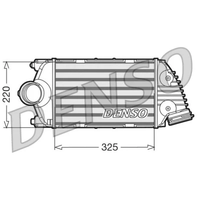 Bilde av DENSO DIT28015 Ladeluftkjøler Aluminium 325x220