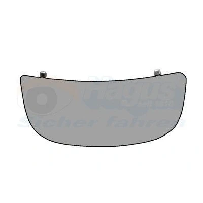 Bilde av VAN WEZEL 4394833 Speilglass venstre nedre del OPEL: Vivaro A Combi, RENAULT: TRAFIC 2 Bus