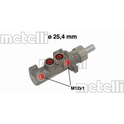 Bilde av METELLI 05 0642 Hovedsylinder 25,40 Aluminium