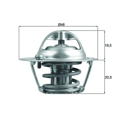 Bilde av MAHLE ORIGINAL TX 204 82D Termostat 82 48 med tetning FORD: FIESTA 6, Focus Mk1 Stasjonsvogn, 5