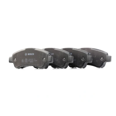Bilde av BOSCH 0 986 494 110 Bremseklosser Low Metallic med antihyle blikk, montageanvisning FIAT: Ducato III Flatvogn lastebil / Chassis