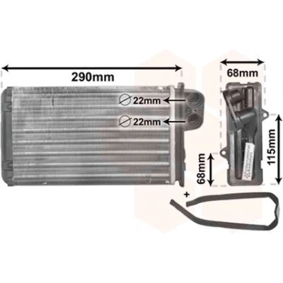 Bilde av VAN WEZEL 40006100 Varmeveksler