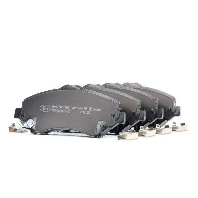 Bilde av BREMBO P 11 022 Bremseklosser med akustisk slitasjevarsel tilbehør JEEP: Wrangler 3, IV, DODGE: Journey MPV, CHRYSLER: GRAND 5OYAGER 5