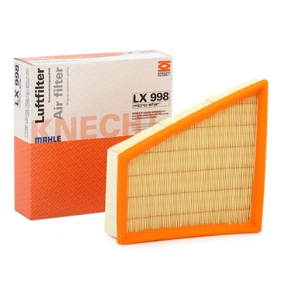Bilde av MAHLE ORIGINAL LX 998 Luftfilter 57,3 218 213,0 Filterinnsats VOLKSWAGEN: Polo IV Hatchback, V Golf 4, TOYOTA: Land Cruiser Prado 120
