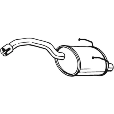 Bilde av BOSAL 148 357 Sluttlyddemper FIAT: 500 Hatchback