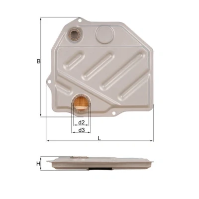 Bilde av MAHLE ORIGINAL HX 46 Automatgirfilter uten pakning MERCEDES BENZ: 190, W124 Stasjonsvogn, S Klasse Sedan