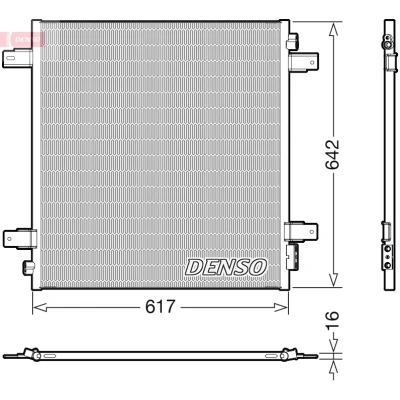 Bilde av DENSO DCN46027 Kondensator med tørker R 134a