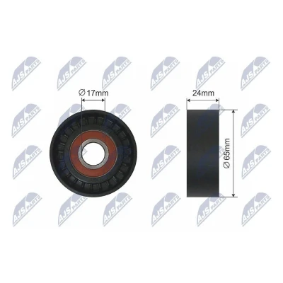 Bilde av Strammerull, kilerem med ribber, audi,seat,skoda,vw, 04L 903 315 A, B, F, G, 04L903315A, 04L903315B,