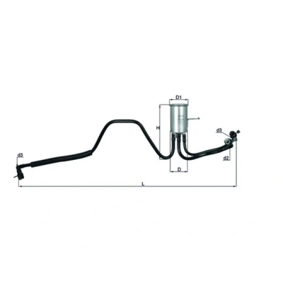 Bilde av MAHLE ORIGINAL KL 544 Drivstoffilter ledningsfilter CHRYSLER: VOYAGER 4