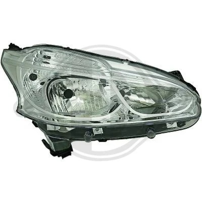 Bilde av DIEDERICHS 4227080 Frontlykter høyre W21/5W, PWY24W, H7/H7 med kjørelys PEUGEOT: 208 I Hatchback