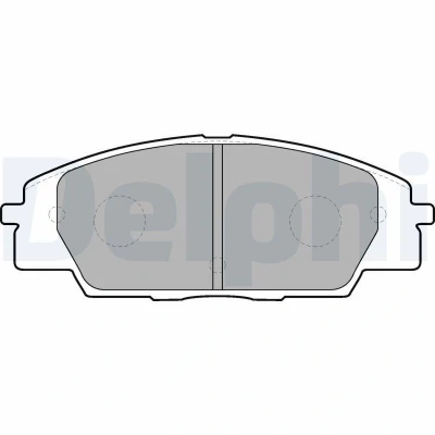 Bilde av DELPHI LP1559 Bremseklosser med akustisk slitasjevarsel antihyle blikk tilbehør HONDA: CIVIC 8 Hatchback, 7 S2000
