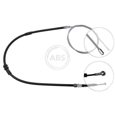 Bilde av A.B.S. K13836 Bremsekabel 2025 Skivebrems for høyre/venstre ratt VOLKSWAGEN: Caddy 3