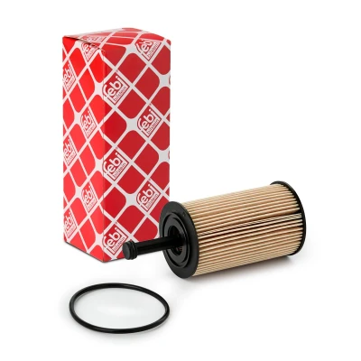Bilde av FEBI BILSTEIN 26853 Oljefilter med tetningsring Filterinnsats PEUGEOT: 207 Hatchback, 307 SW, Partner I Van, CITROËN: DS3 Hatchback