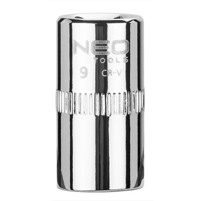 Bilde av NEO TOOLS 08 227 Pipenøkkelinnsats 1/4 3124 9 mm Krom vanadium stål SuperLock