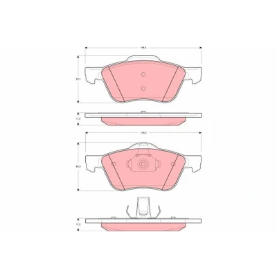 Bilde av TRW GDB3272 Bremseklosser ikke klargjort for slitasjeindikator NISSAN: Primera Hatchback
