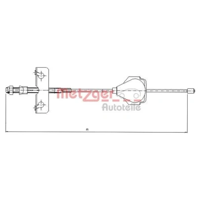 Bilde av METZGER 11.5513 Bremsekabel foran 306 COFLE FORD: MONDEO 3 Kombi, 3, Stufenheck