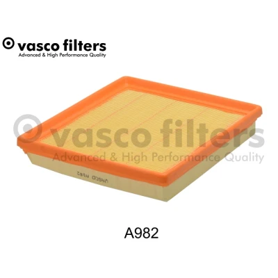 Bilde av DAVID VASCO A982 Luftfilter 35 190 206 firkantet Filterinnsats VOLKSWAGEN: Golf 7, Polo V Hatchback, 7 Variant, SKODA: Octavia 3 Combi, Yeti