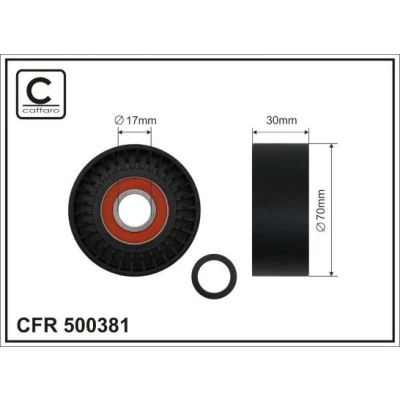 Bilde av Strammerull, kilerem med ribber, bmw, 11 28 7 582 946, 11287582946