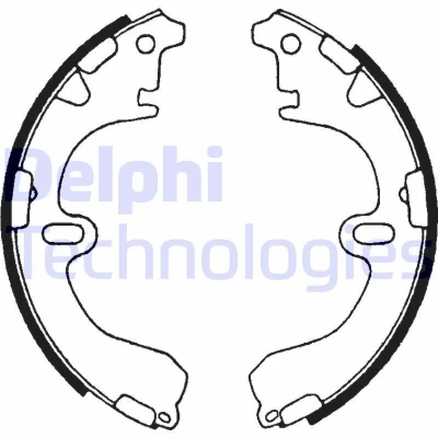 Bilde av DELPHI LS1315 Bremsesko 200 37 TOYOTA: Corolla VIII Liftback, Carina E Sedan, VII Sedan