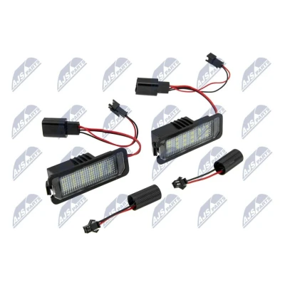Bilde av NTY ELP VW 002 Nummerskiltlys LED på begge sider med lyspære, stikkontakt VOLKSWAGEN: Amarok Pick up, Golf 6, 7