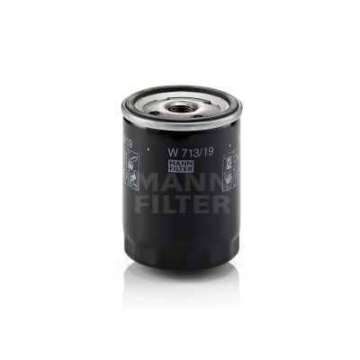 Bilde av MANN FILTER W 713/19 Oljefilter 3/4 16 UNF med en retursperreventil Påskruingsfilter FORD: Escort 5, Sierra Mk2 Hatchback, Sedan