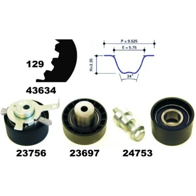 Bilde av MAPCO 23608 Registerreimsett 129 FORD: MONDEO 2