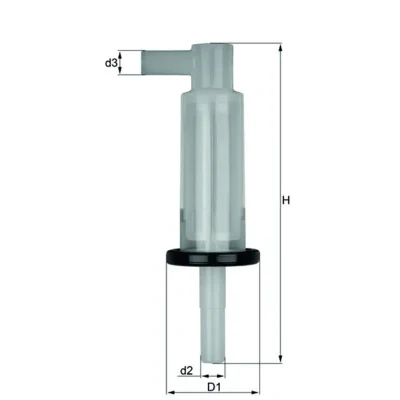 Bilde av MAHLE ORIGINAL KL 33 OF Drivstoffilter ledningsfilter 8 8,1 MERCEDES BENZ: W124 Stasjonsvogn, W123 Sedan, SSANGYONG: Musso SUV