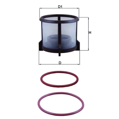 Bilde av MAHLE ORIGINAL KX 72D2 Drivstoffilter Filterinnsats MAN: TGL, MERCEDES BENZ: ATEGO 2, ATEGO, ACTROS