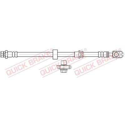 Bilde av QUICK BRAKE 50.718X Bremseslange 550 M10x1