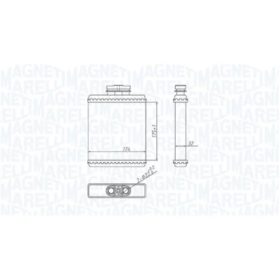Bilde av Varmeapparat register MAGNETI MARELLI 350218412000