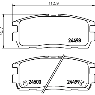 Bilde av HELLA 8DB 355 012 951 Bremseklosser med akustisk slitasjevarsel CHEVROLET: Captiva, OPEL: Antara