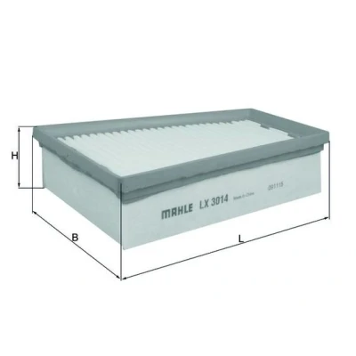 Bilde av MAHLE ORIGINAL LX 3014 Luftfilter 58,5 190 246,0 Filterinnsats RENAULT: MEGANE 3 Grandtour, 3, GRAND SCENIC