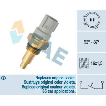 Bilde av Temperaturbryter, radiator ventilator, honda,rover, 203 326 02 81, 37773 PH1 003, 621, PH2 004, PT0