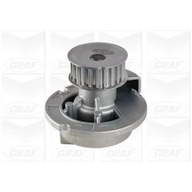 Bilde av GRAF PA727 Vannpumpe 23 med tetningsring mekanisk stålplate 59,28 for tannremdrift OPEL: Astra H Caravan, Corsa C Hatchback, Hatchback