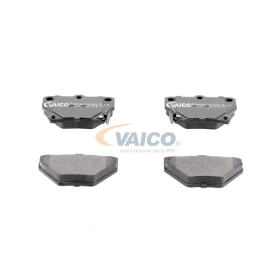 Bilde av VAICO V70 0034 Bremseklosser Q+, original equipment manufacturer quality bakaksel med akustisk slitasjevarsel TOYOTA: Corolla IX Hatchback