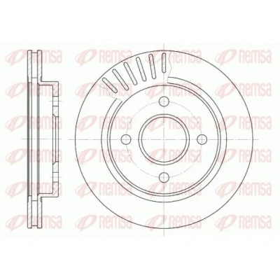 Bilde av REMSA 6160.10 Bremseskiver bakaksel 253, 253 20 4 ventilert FORD: SCORPIO 1, MONDEO 1 Kombi