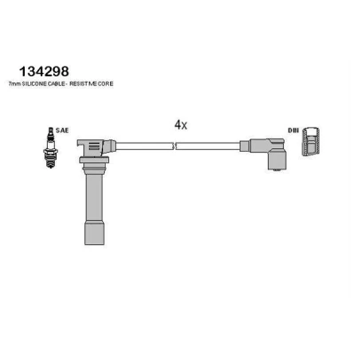 Bilde av HITACHI 134298 Pluggledninger