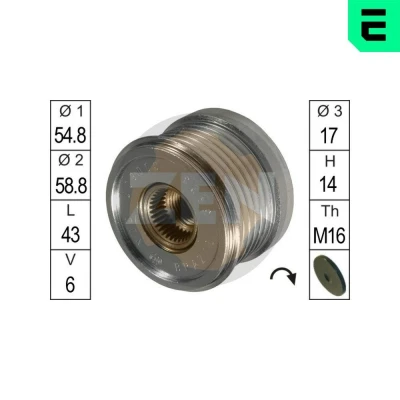 Bilde av ERA ZN5423 Frihjul Dynamo