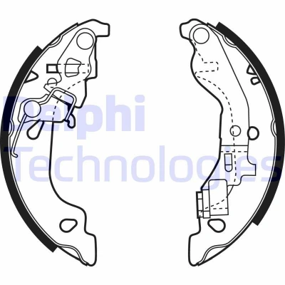 Bilde av DELPHI LS1858 Bremsesko 180 32 FIAT: Punto II Hatchback