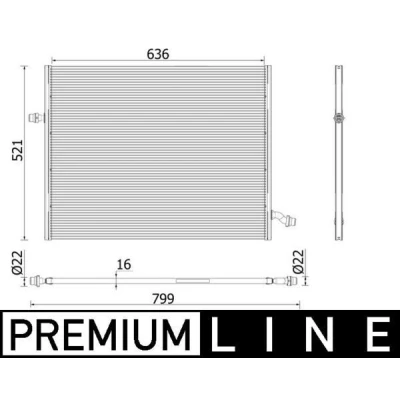 Bilde av MAHLE ORIGINAL CIR 36 000P Lavtemperaturkjøler, intercooler