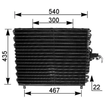 Bilde av MAHLE ORIGINAL AC 166 000S Kondensator uten tørker 540 MERCEDES BENZ: E Klasse T modell, W124 Stasjonsvogn, Coupé