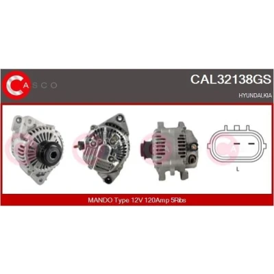 Bilde av CASCO CAL15163AS Dynamo 12V 97A FIAT: Ducato II Flatvogn lastebil/Chassis, Van, PEUGEOT: 306 Hatchback, CITROËN: XM I Stasjonsvogn