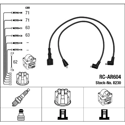 Bilde av NGK 8230 Pluggledninger 5
