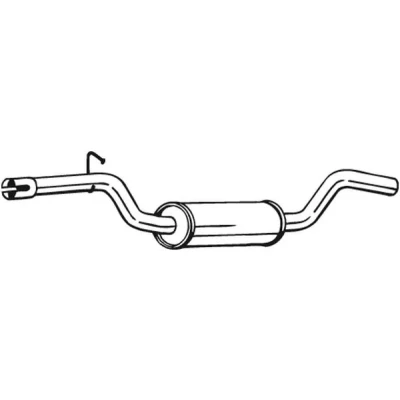 Bilde av Mellomlyddemper, vw passat b6, b6 variant, b7, b7 skåp / kombi, 3C0253409, 3C0253409AD, 3C025340