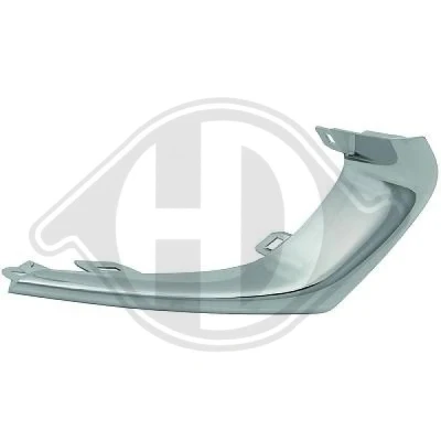 Bilde av DIEDERICHS 1815063 Ventilasjonsgitter med hull(er) for tåkelys forkrommet kant venstre