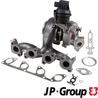 Bilde av JP GROUP 1117406300 Turbolader Eksosturbolader inkl. tetningssett VOLKSWAGEN: Passat B6 Variant, Tiguan I, SKODA: Octavia 2 Combi, Yeti