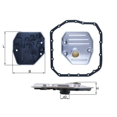 Bilde av MAHLE ORIGINAL HX 265D Automatgirfilter med tetning TOYOTA: RAV4 IV SUV, III SUV