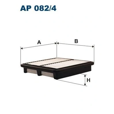 Bilde av FILTRON AP 082/4 Luftfilter 34,5 203,5 191,5 Filterinnsats
