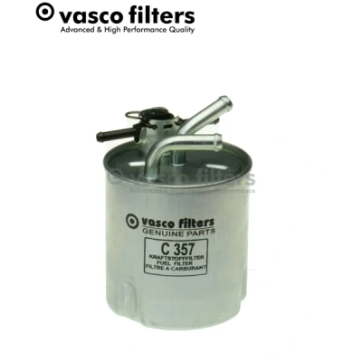 Bilde av DAVID VASCO C357 Drivstoffilter ledningsfilter, uten vannsensor, med filteroppvarming 10mm 6mm NISSAN: NP300 Navara Pick up, Pathfinder 3