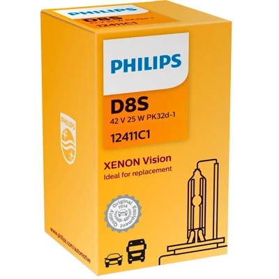 Bilde av Xenonpære PHILIPS Xenon Vision D8S PK32d 1, ssangyong,suzuki,kia,citroën,porsche,toyota,vw,opel,hyundai,ford usa,ford,ds,audi,peugeot